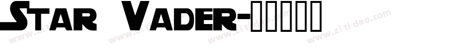 Star Vader字体转换